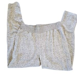Anthropologie XS Gray Heather‎ Ankle Snap Jogger Pants Womens  NWT RV $68